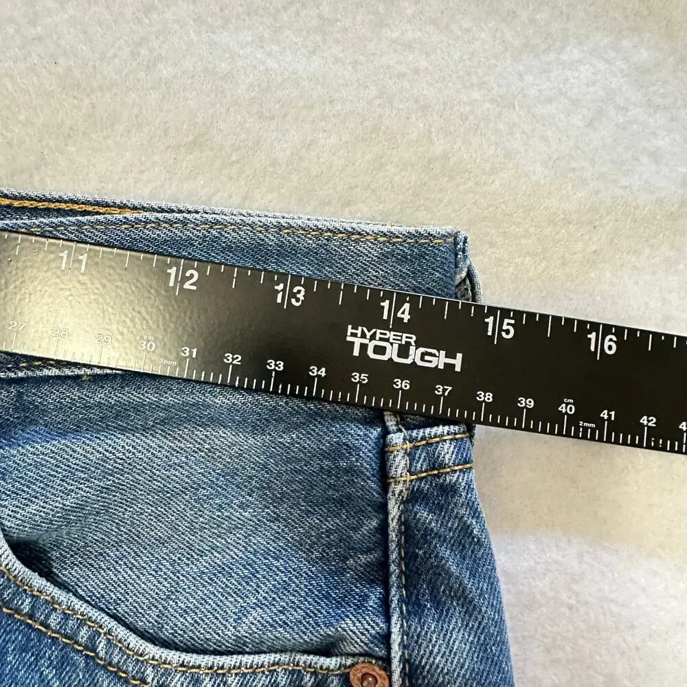 Vintage Levi’s 501 Denim Blue Jeans Medium Wash Button Fly Mexico Made Sz 29x27